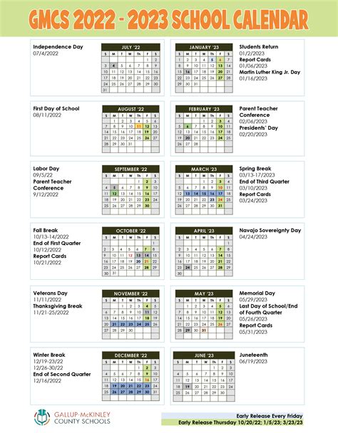 Gmcs Calendar